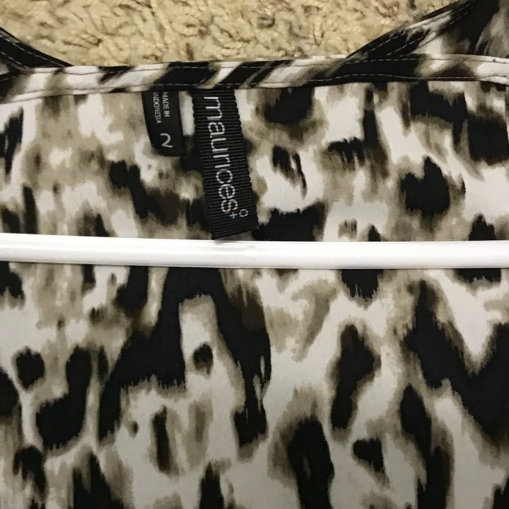 Button down animal print.